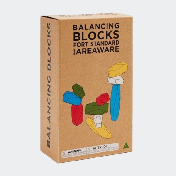 New wood Balancing Blocks multicolor Fort Standard for Areaware Art educational - Picture 1 of 9